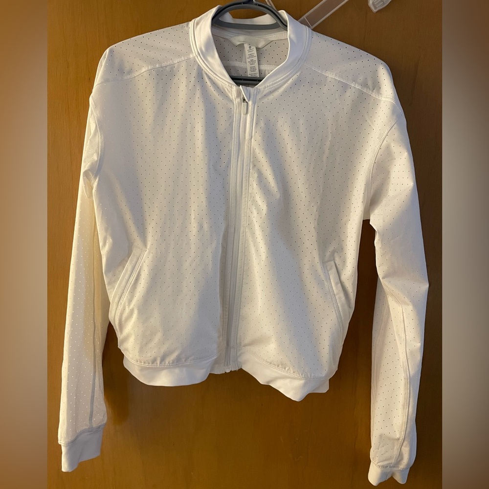 lululemon athletica White Perforated Jacket